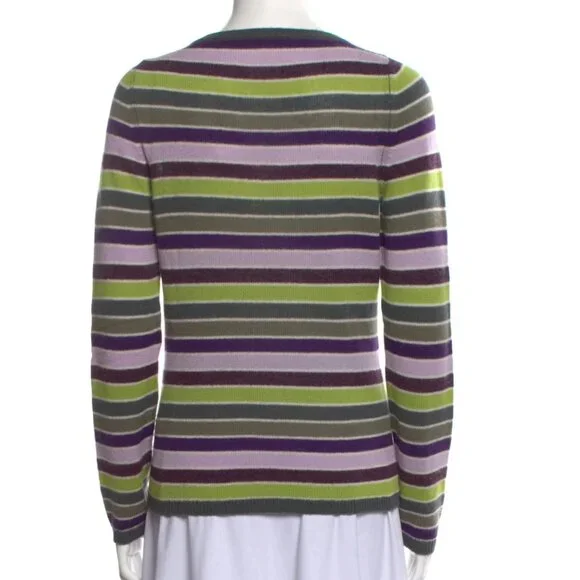 Loro Piana 100% Cashmere Striped Sweater Small